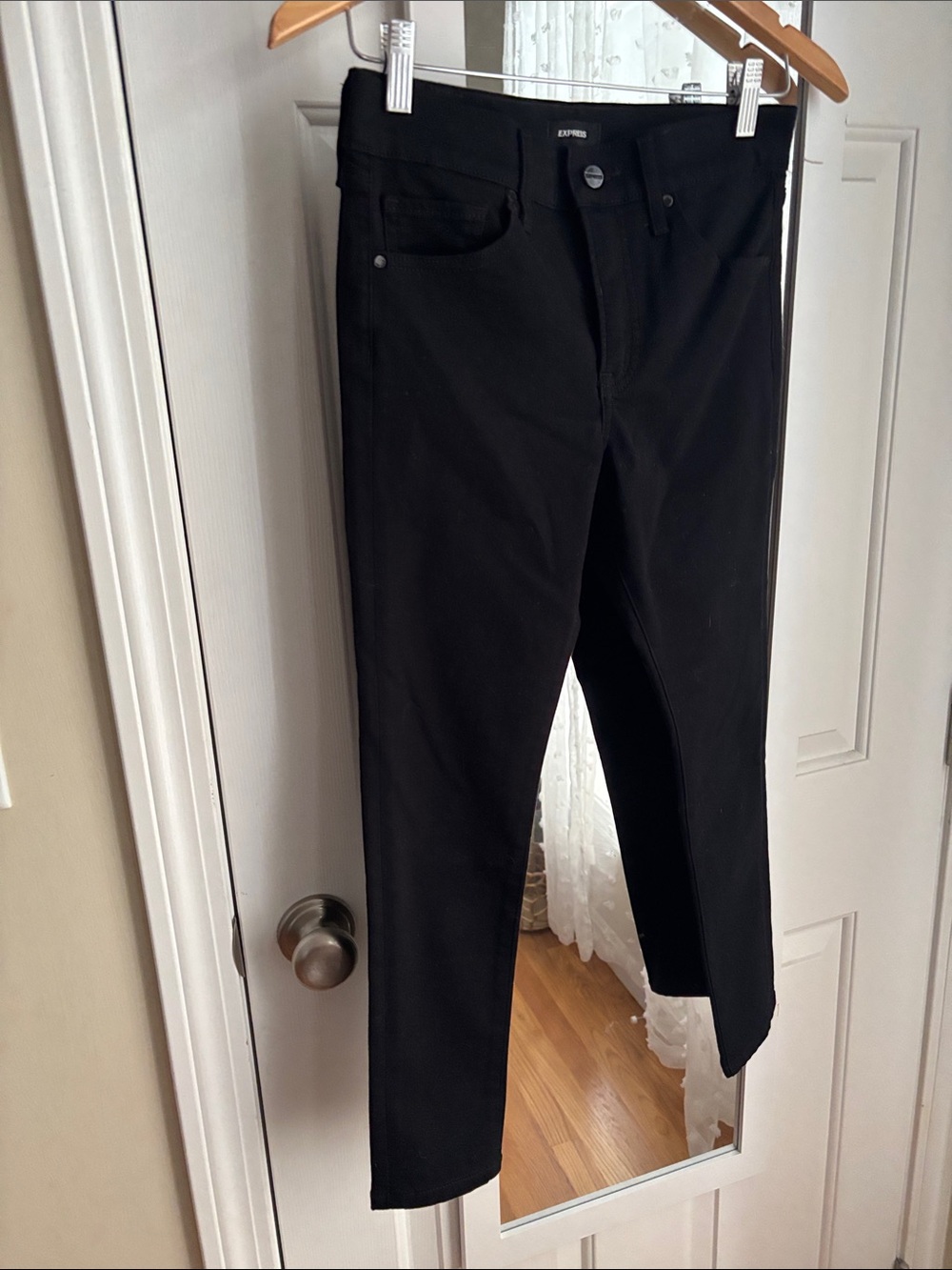 Express Black High-Rise Skinny Jeans